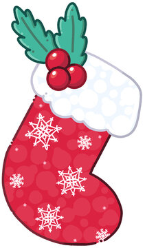 Decoration Merry Christmas cartoon elements.