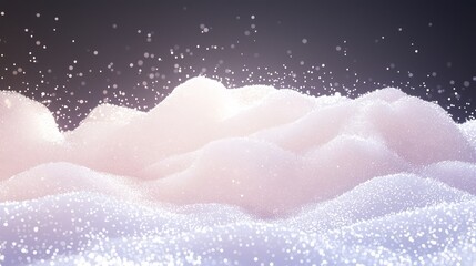 Ethereal Celebration: Glowing Particles in 3D Render for Holiday Graphics