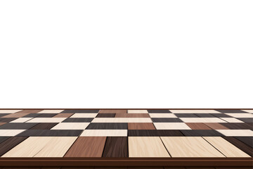 a wooden table with checkers