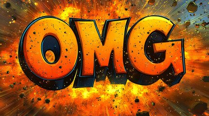 OMG! Exploding Text Effect Tutorial: Design Graphic Art