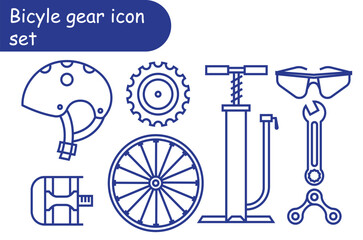 Bicycle gear vector design 