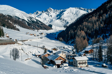 Ice Dawn in Vallunga. Walk through ancient villages and dream mountains.