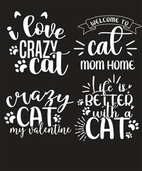 cat lover svg bundle design