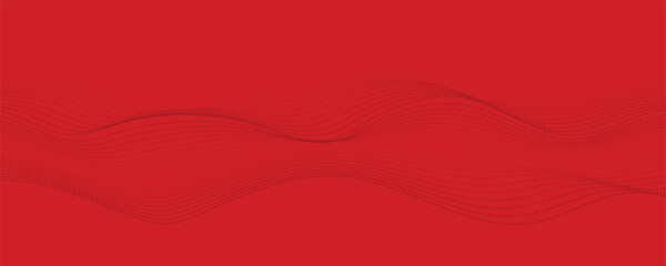 Abstract red wave background