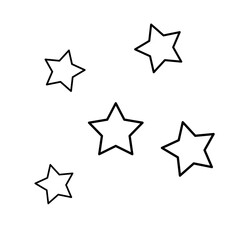 Gold stars vector background