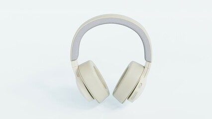 Realistic 3D headphones with a creative musical notes design. Perfect for branding, e-commerce, advertising, and presentations. High-resolution renders with sleek, modern visuals and professional deta