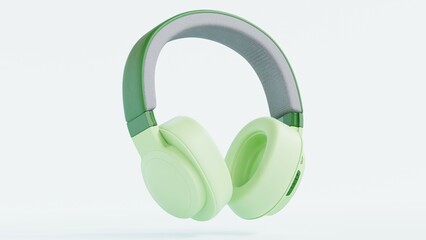 Realistic 3D headphones with a creative musical notes design. Perfect for branding, e-commerce, advertising, and presentations. High-resolution renders with sleek, modern visuals and professional deta