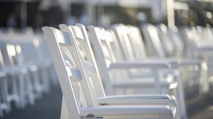 Empty stadium seats, a silent testament to the absence of fans, symbolizing the void left by the lack of human connection and shared experiences in the face of challenges.