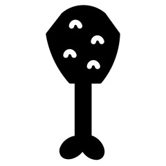 Chiken Drink Food Glyph Icon