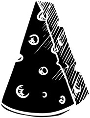 food illustration cheddar silhouette piece logo slice icon cheese outline product snack dairy swiss clipart organic milk edam breakfast shape with vector graphic background