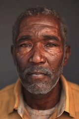 portrait of an elderly beautiful man Generative AI