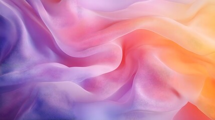 Obraz premium Abstract flowing fabric in soft colors creating a dreamy, ethereal atmosphere.
