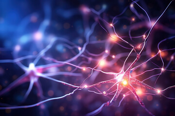 Fantastic Microscopic view of human brain neurons