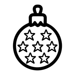 Obraz premium Holiday ornament vector illustration in black and white, isolated against a clean white background. Perfect for festive design projects, decorations, or seasonal themes in minimalist styles