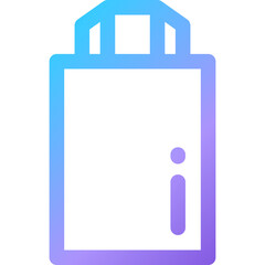 Creative packaging design with modern bag illustration featuring a minimalist aesthetic