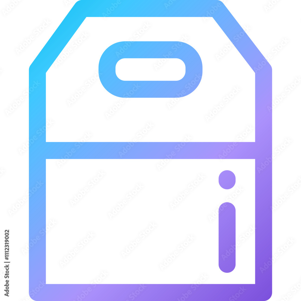 Poster packaging icons and bag designs showcasing various styles and formats for easy identification and us