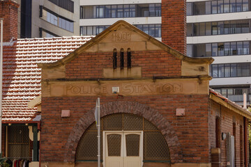 Historic police station in Newcastle city