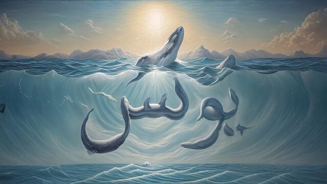 Whale's Embrace of Prophet Yunus AS