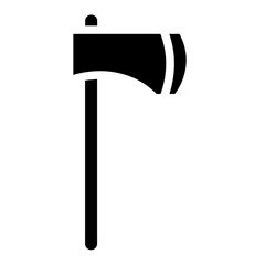 Axe Log Timber Glyph Icon
