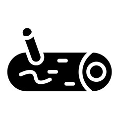 Autumn Timber Wood Glyph Icon
