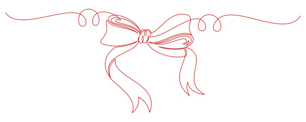 ribbon line art illustration