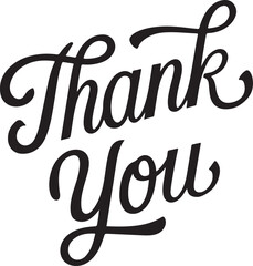 Thank You Banner Vector Design.