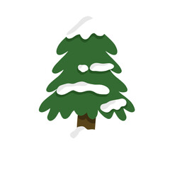 Christmas tree snow holiday