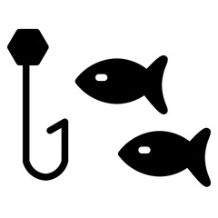 Extreme Fish Sport Glyph Icon