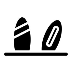 Extreme Sport Surf Glyph Icon