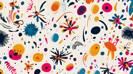 seamless pattern with flowers