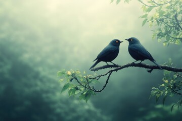 Fototapeta premium blue bird on a branch