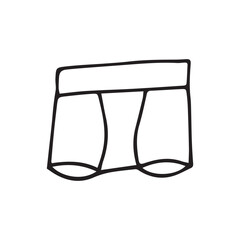 clothes. a cap. sweater. warm clothes for winter. scarf. gloves. T-shirt. shorts. socks. sneakers. put on clothes. doodle style. vector. a set of clothes.