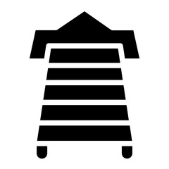 Bed Elegant Furniture Glyph Icon