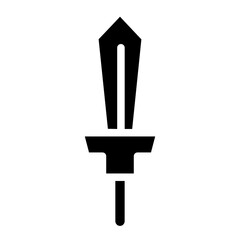 Sword Weapon Tool Glyph Icon