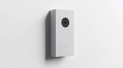 Modern Minimalist Smart Home Security Camera Wall Mounted Grey