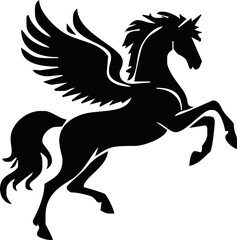 Pegasus mascot logo design Horse logo design, Logo design, Pegasus logo
