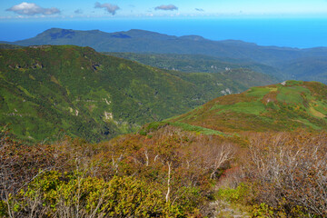 Obraz premium 秋の暑寒別岳登山 北海道の絶景 日本二百名山