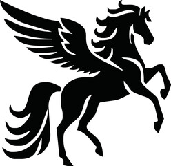 Pegasus mascot logo design Horse logo design, Logo design, Pegasus logo