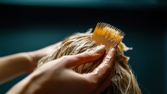Hair Styling with Backcombing Technique