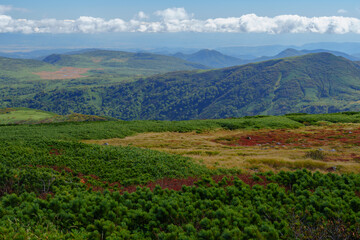 Naklejka premium 秋の暑寒別岳登山 北海道の絶景 日本二百名山