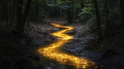 Obraz premium Deep Dark Forest