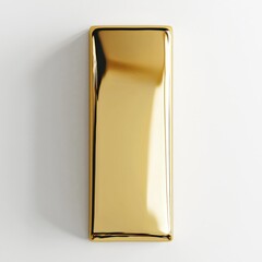 Luxurious Gold Bar with Flawless Polished Surface