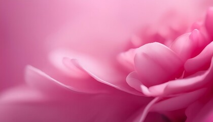 Obraz premium A soft, blurred pink background; gradient from light to dark pink