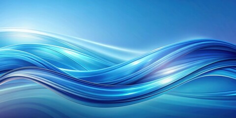 Abstract blue wave background with fluid lines and shades of blue, abstract, blue, wave, background, fluid, lines, shades