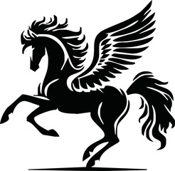 Pegasus mascot logo design Horse logo design, Logo design, Pegasus logo