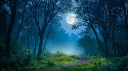 Fototapeta premium Deep Dark Forest