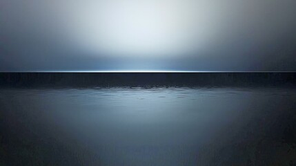 Serene Oceanic Expanse A Mystical Minimalist Seascape Reflecting the Dreamlike Vastness of Nature