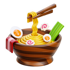 ramen 3D Icon illustration
