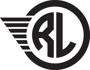 Initial RL logo design RL modern monogram and elegant logo design, Professional Letters Vector Icon Logo on background