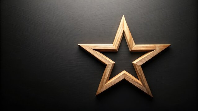 Wooden stars arranged in a decorative pattern on a black background, Christmas, decoration, holiday, festive, event
